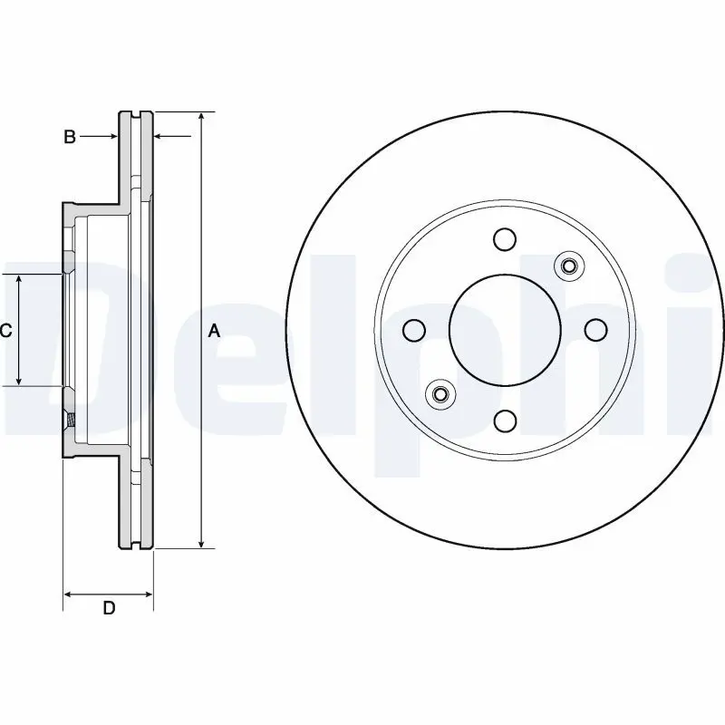 Handler.Part Brake disc DELPHI BG3935 1