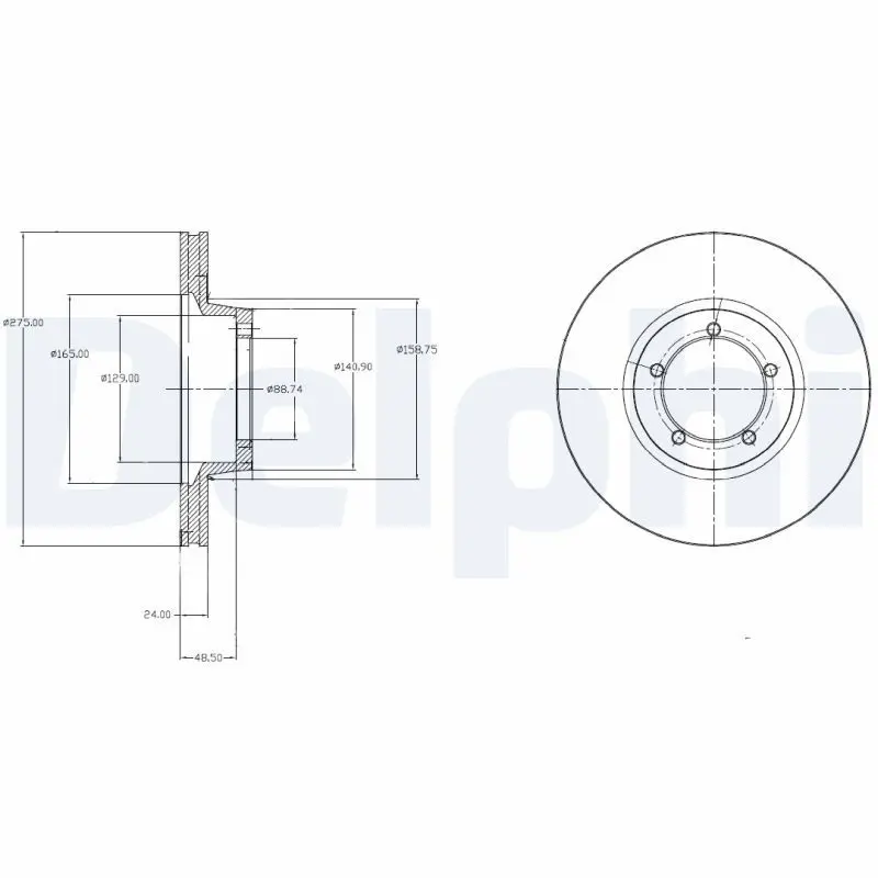 Handler.Part Brake disc DELPHI BG3984 1