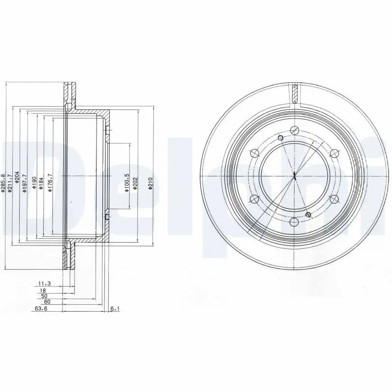 Handler.Part Brake disc DELPHI BG4042 1