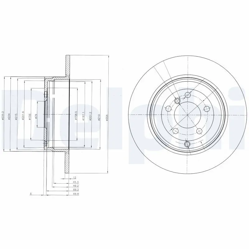 Handler.Part Brake disc DELPHI BG4066 1