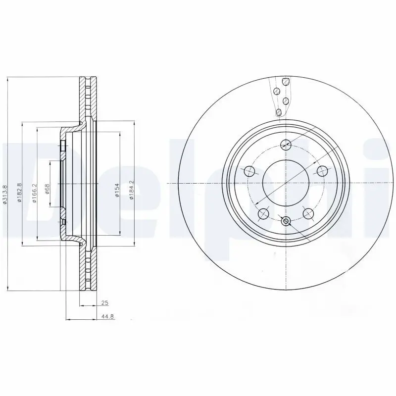 Handler.Part Brake disc DELPHI BG4079 1