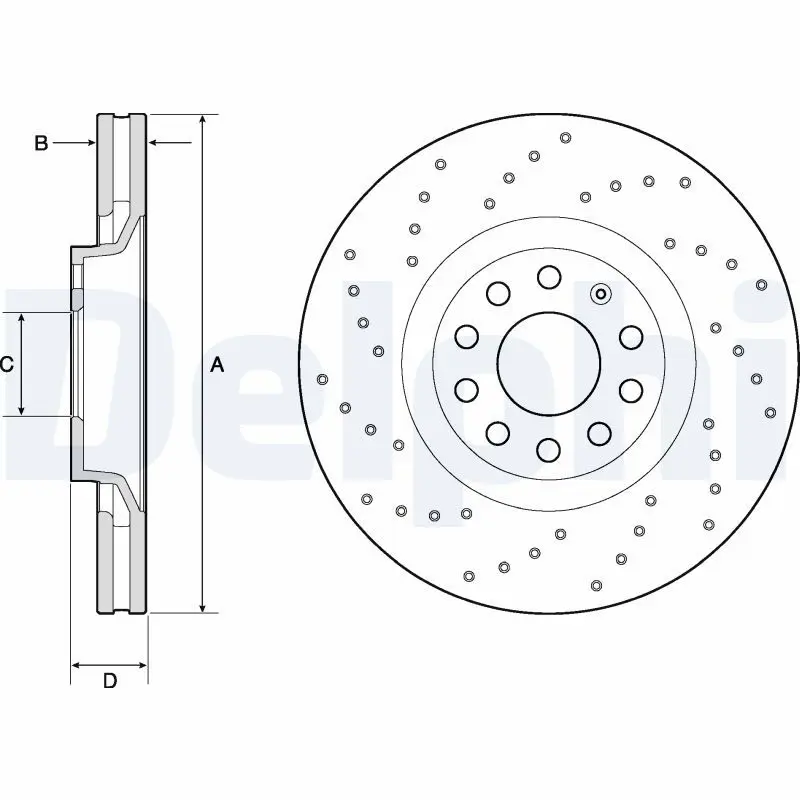 Handler.Part Brake disc DELPHI BG4086 1