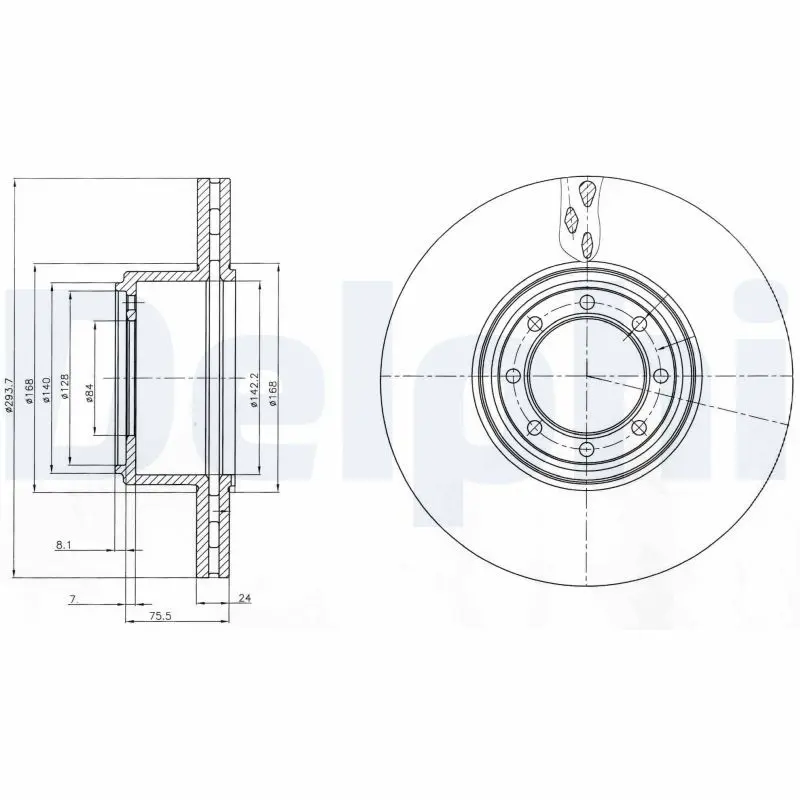 Handler.Part Brake disc DELPHI BG4102 1