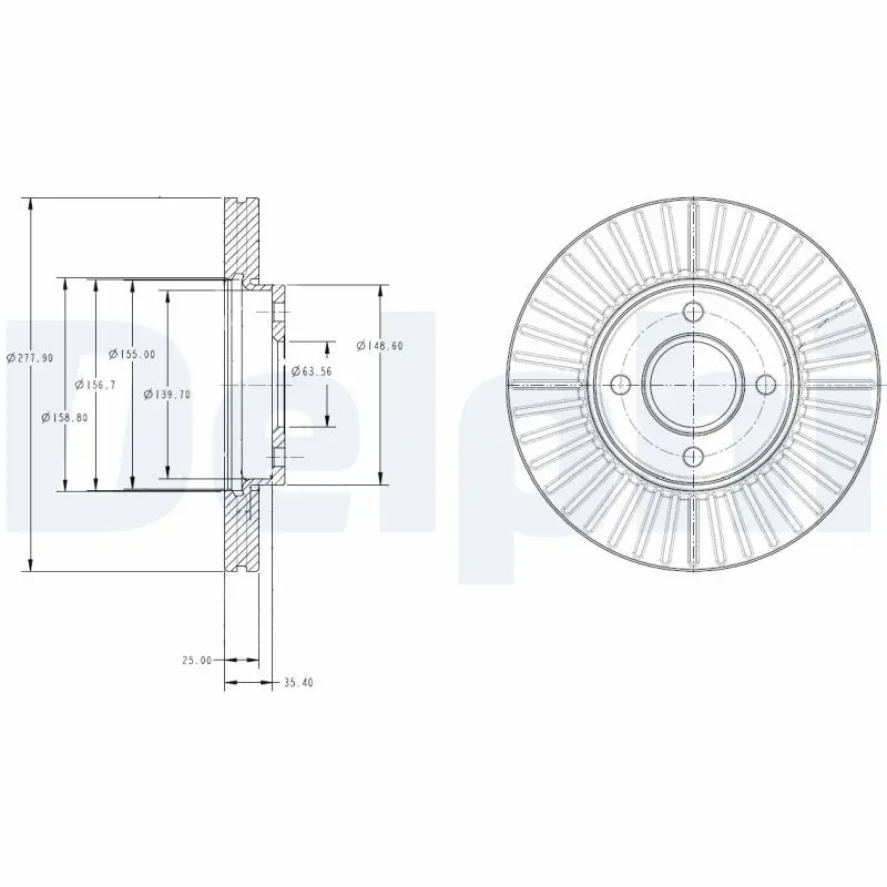 Handler.Part Brake disc DELPHI BG4117 1