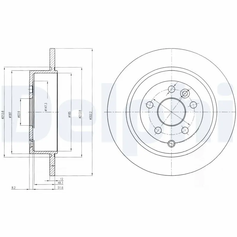 Handler.Part Brake disc DELPHI BG4124 1