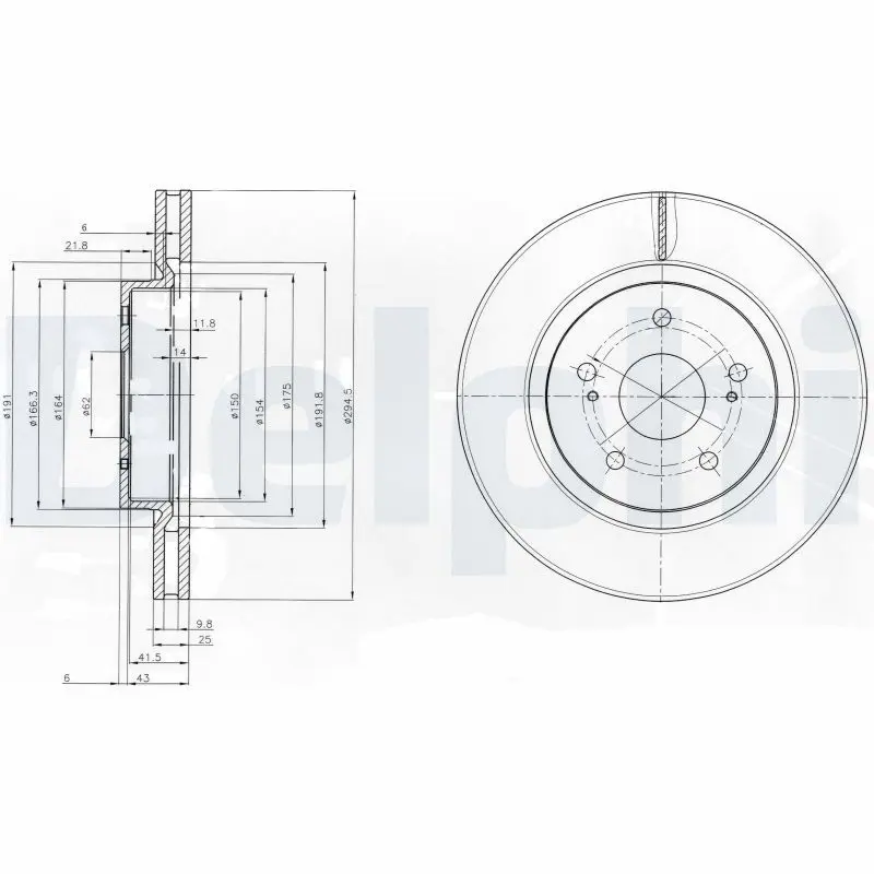 Handler.Part Brake disc DELPHI BG4131 1