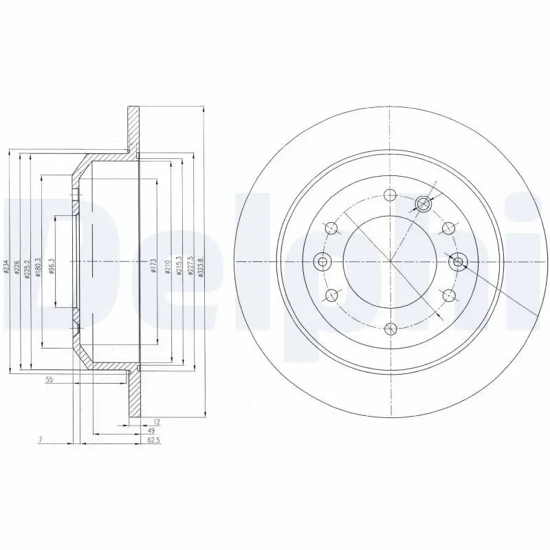 Handler.Part Brake disc DELPHI BG4138 1