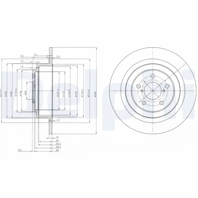 Handler.Part Brake disc DELPHI BG4154 1