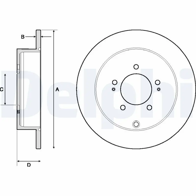 Handler.Part Brake disc DELPHI BG4161C 1