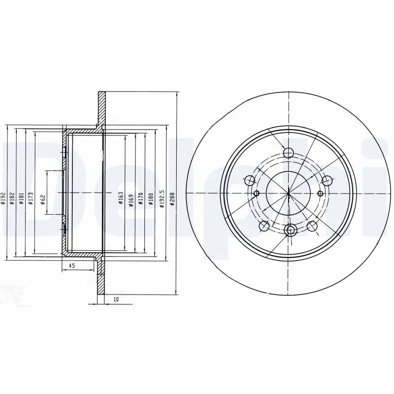 Handler.Part Brake disc DELPHI BG4156 1