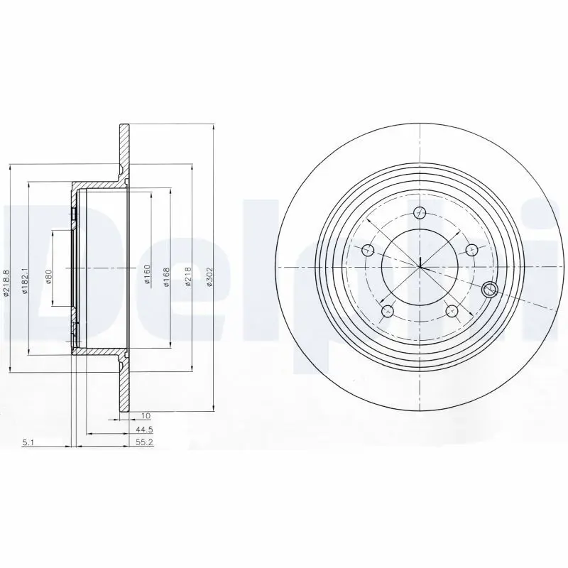 Handler.Part Brake disc DELPHI BG4169 1