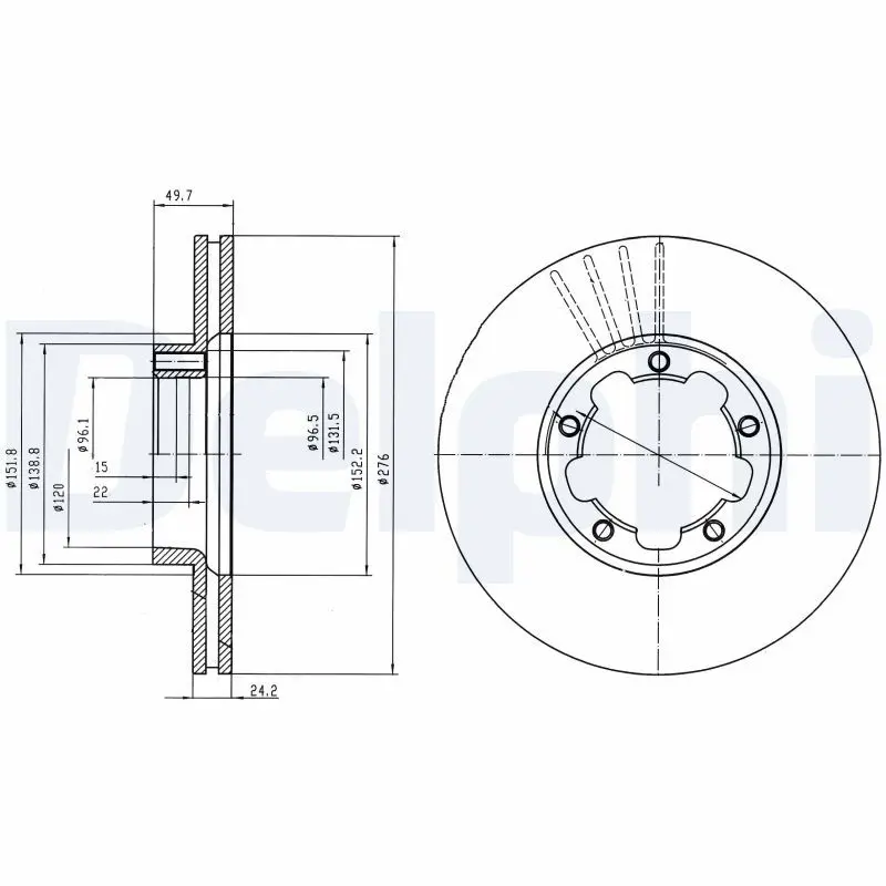 Handler.Part Brake disc DELPHI BG4173 1