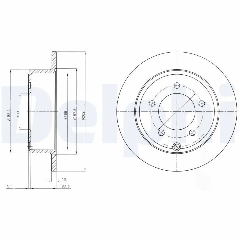 Handler.Part Brake disc DELPHI BG4179 1