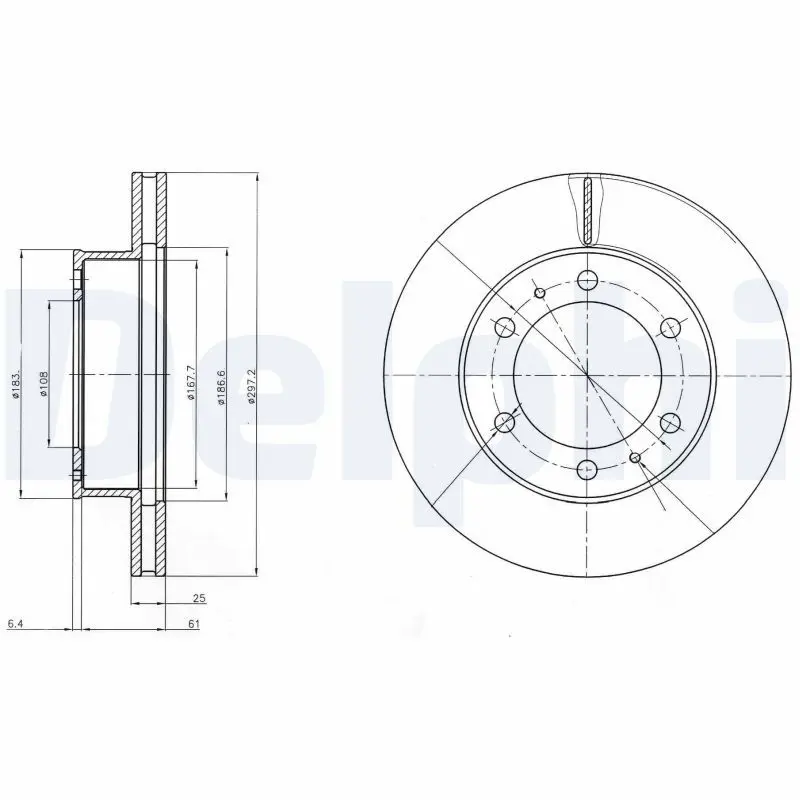 Handler.Part Brake disc DELPHI BG4211 1