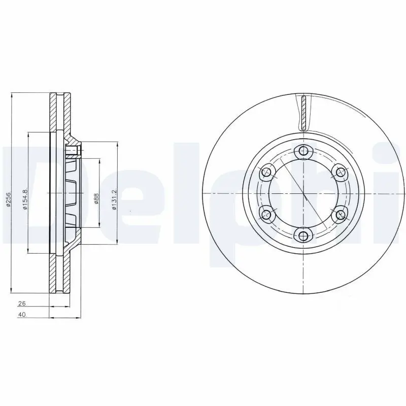 Handler.Part Brake disc DELPHI BG4252 1