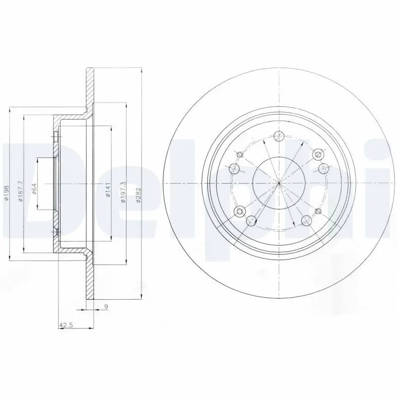 Handler.Part Brake disc DELPHI BG4249 1