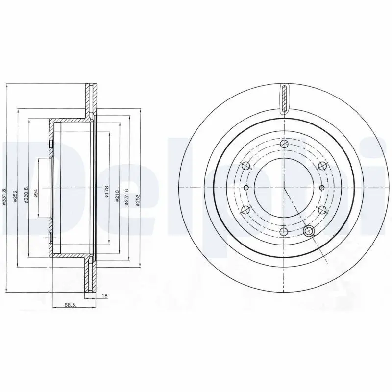 Handler.Part Brake disc DELPHI BG4263 1