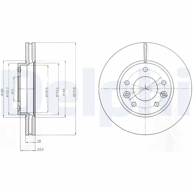 Handler.Part Brake disc DELPHI BG4261 1