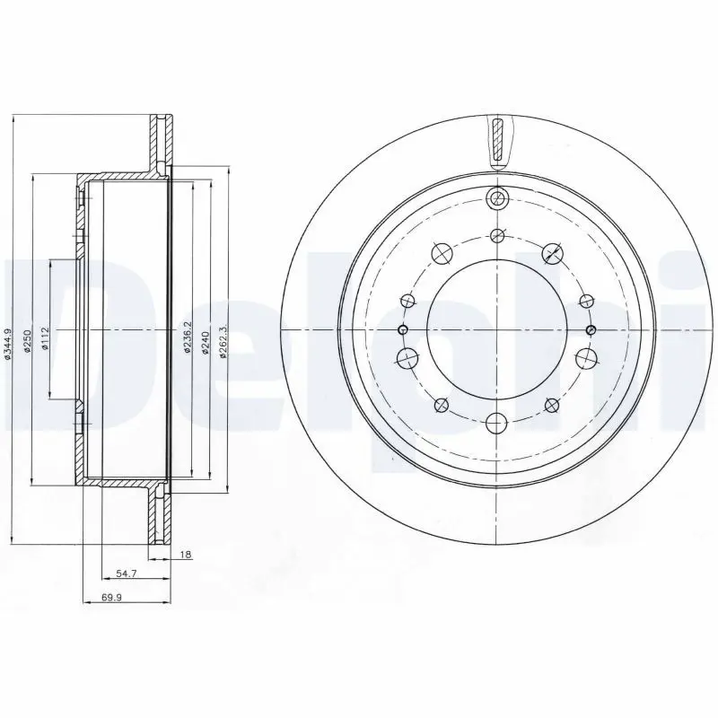 Handler.Part Brake disc DELPHI BG4275 1