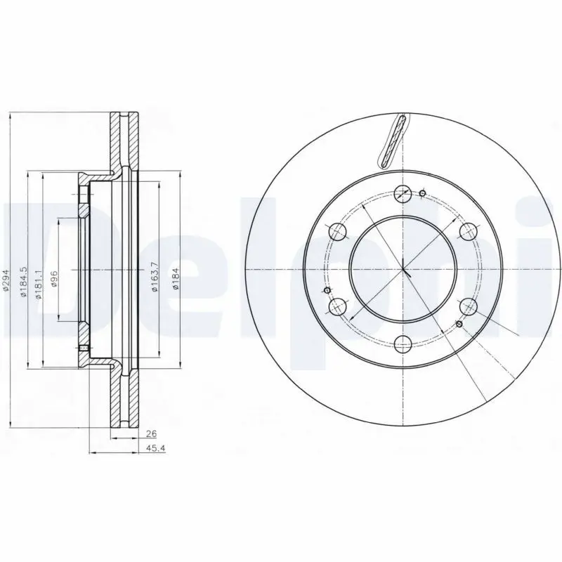 Handler.Part Brake disc DELPHI BG4286 1