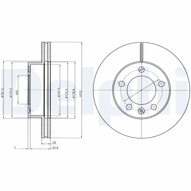 Handler.Part Brake disc DELPHI BG4328 1