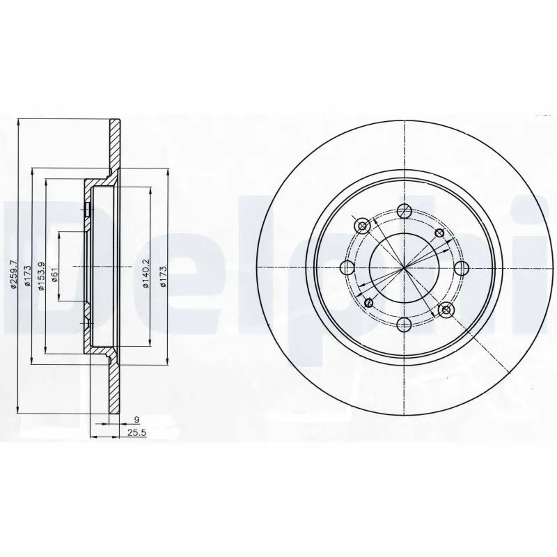 Handler.Part Brake disc DELPHI BG4385 1