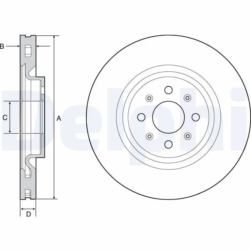 Handler.Part Brake disc DELPHI BG4456 1