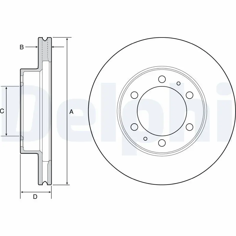 Handler.Part Brake disc DELPHI BG4557 1