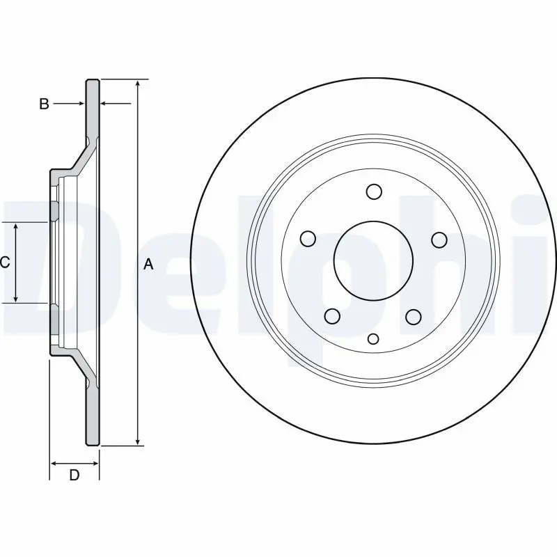 Handler.Part Brake disc DELPHI BG4567 1