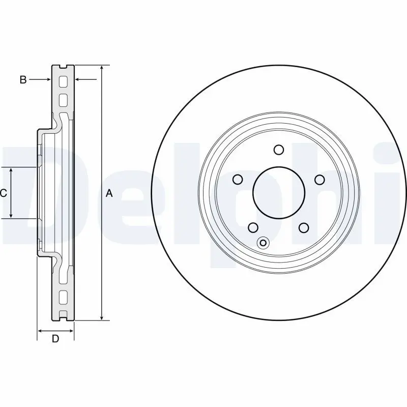 Handler.Part Brake disc DELPHI BG4660 1