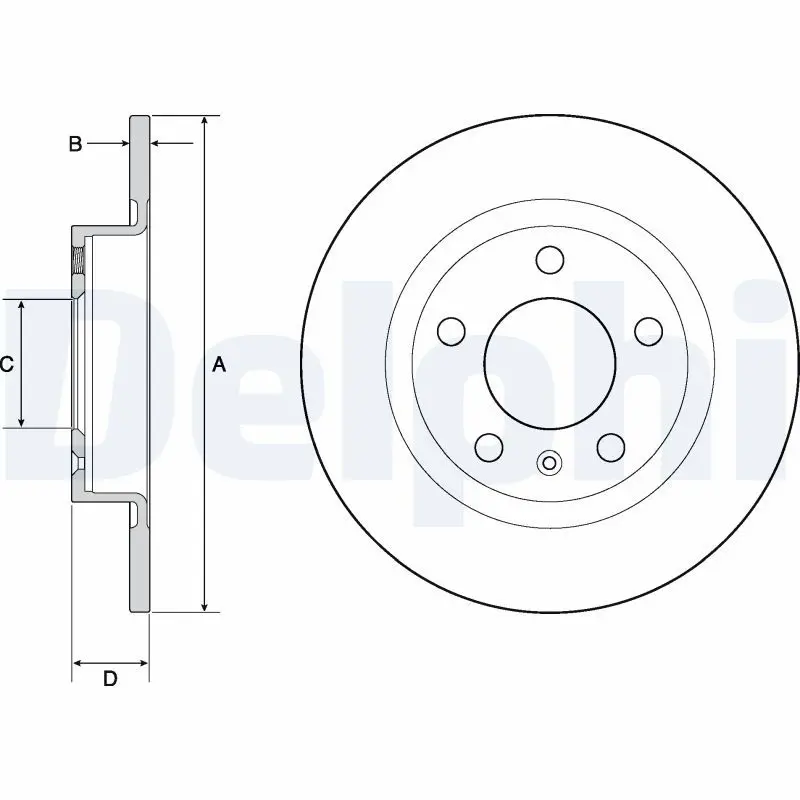 Handler.Part Brake disc DELPHI BG4675 1