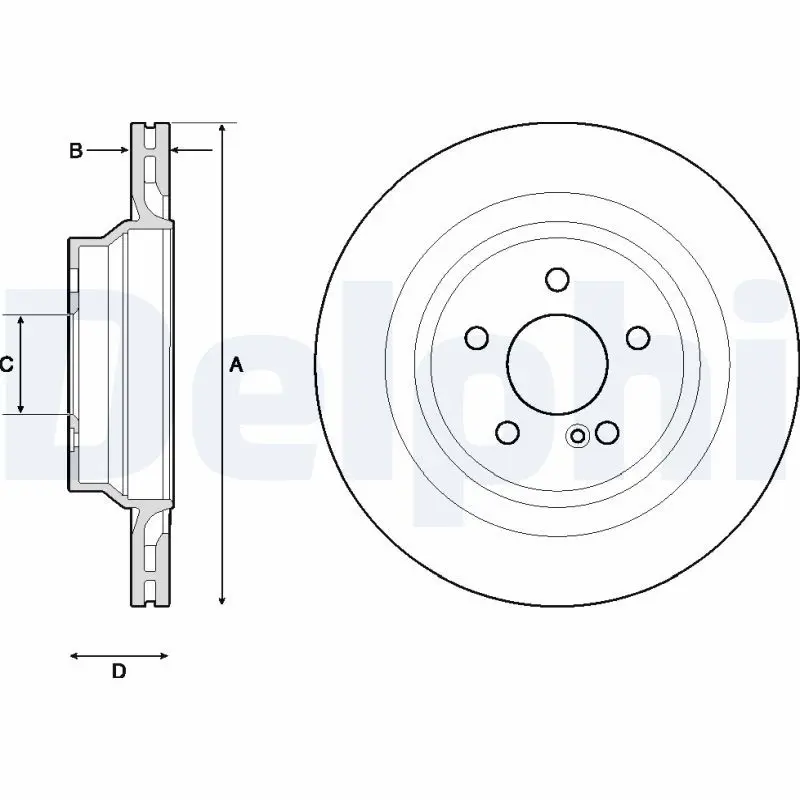 Handler.Part Brake disc DELPHI BG4705C 1