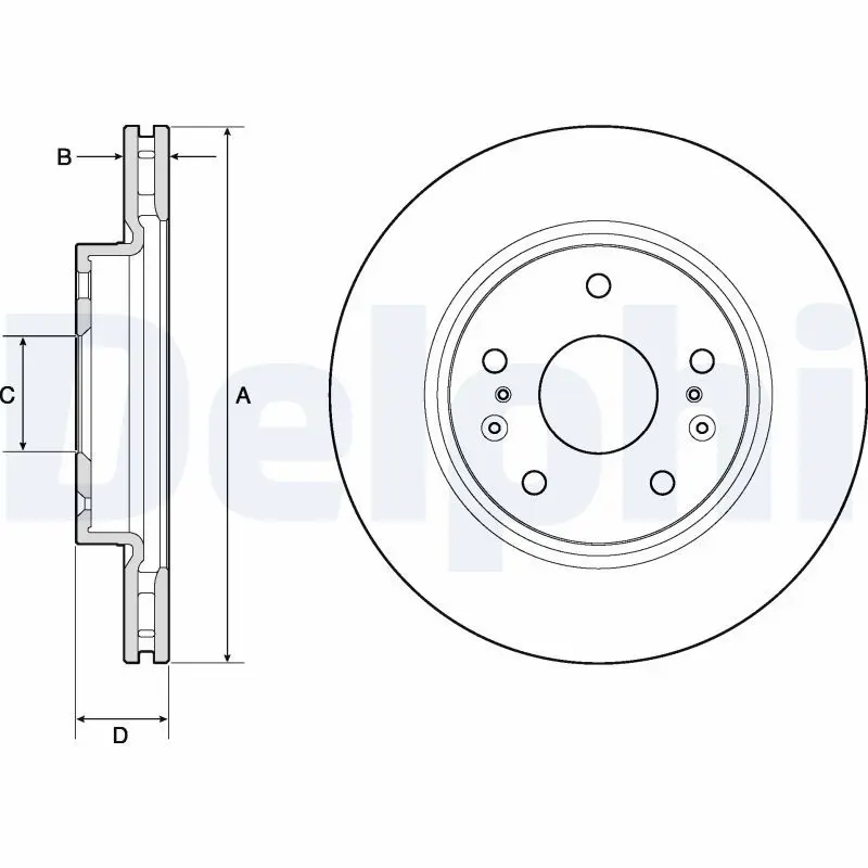 Handler.Part Brake disc DELPHI BG4764C 1