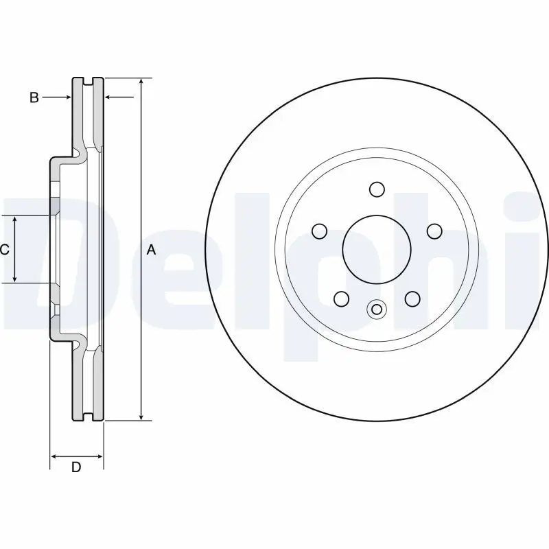 Handler.Part Brake disc DELPHI BG4783C 1