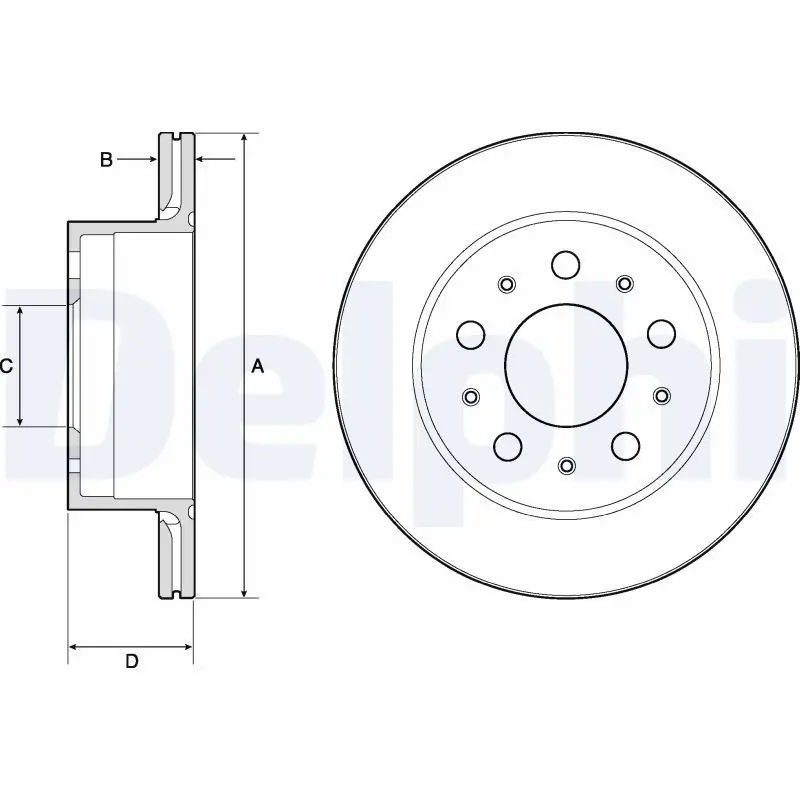 Handler.Part Brake disc DELPHI BG4796C 1