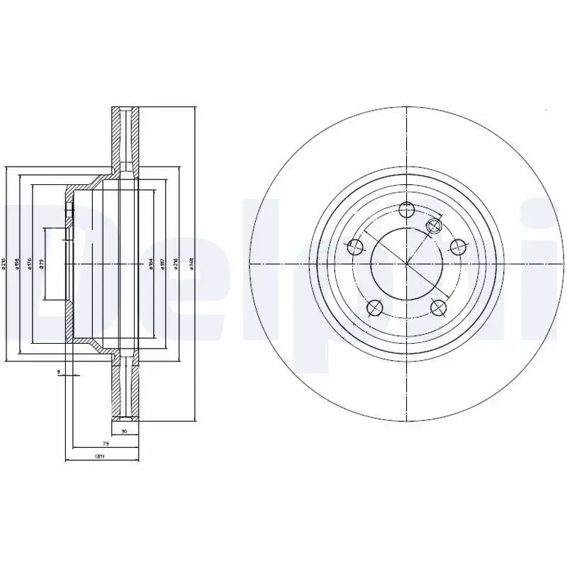 Handler.Part Brake disc DELPHI BG9788 1