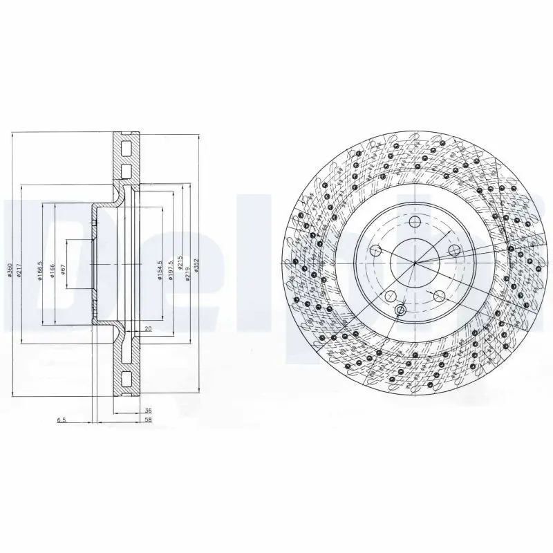 Handler.Part Brake disc DELPHI BG9878 1