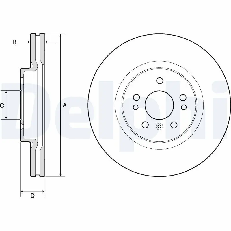 Handler.Part Brake disc DELPHI BG9968 1