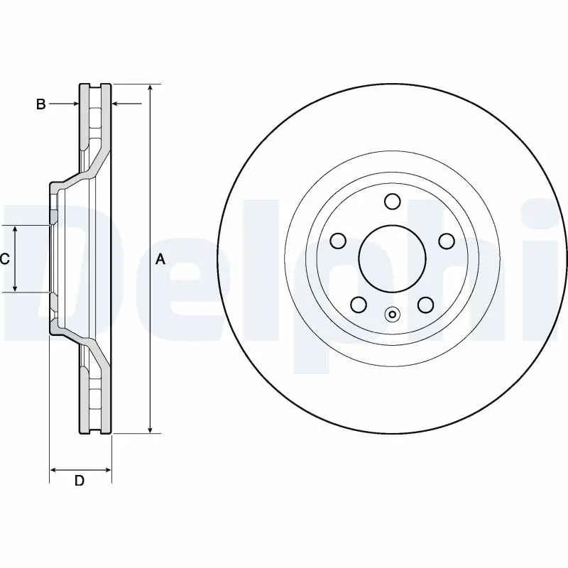 Handler.Part Brake disc DELPHI BG9955 1