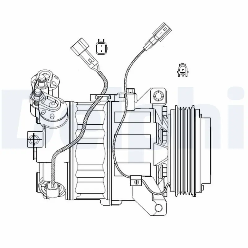 Handler.Part Compressor, air conditioning DELPHI CS20480 4