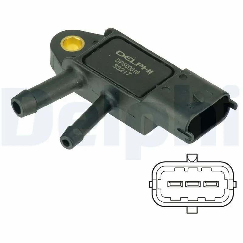 Handler.Part Sensor, exhaust pressure DELPHI DPS00016 1