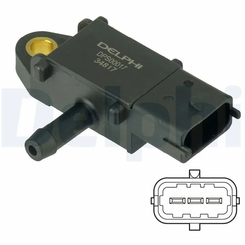 Handler.Part Sensor, exhaust pressure DELPHI DPS00017 1