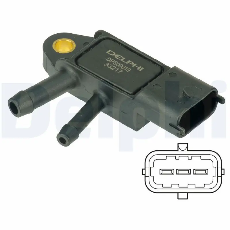 Handler.Part Sensor, exhaust pressure DELPHI DPS00019 1