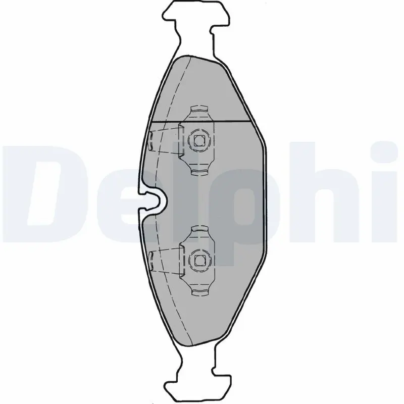 Handler.Part Brake pad set, disc brake DELPHI LP1000 1