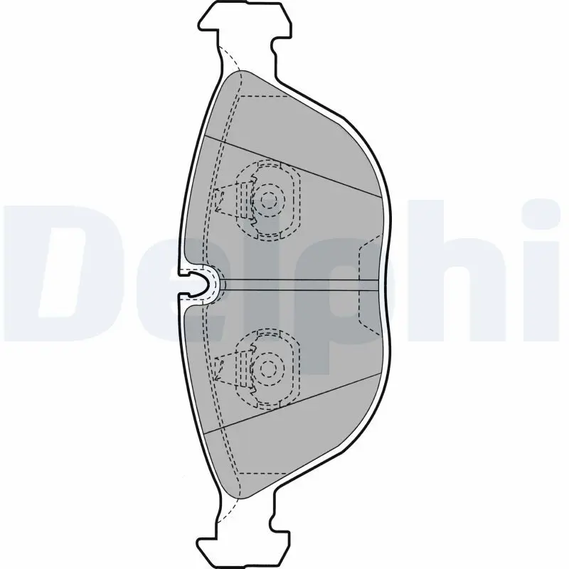 Handler.Part Brake pad set, disc brake DELPHI LP1002 1