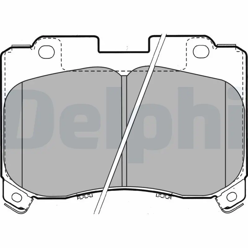 Handler.Part Brake pad set, disc brake DELPHI LP1061 1