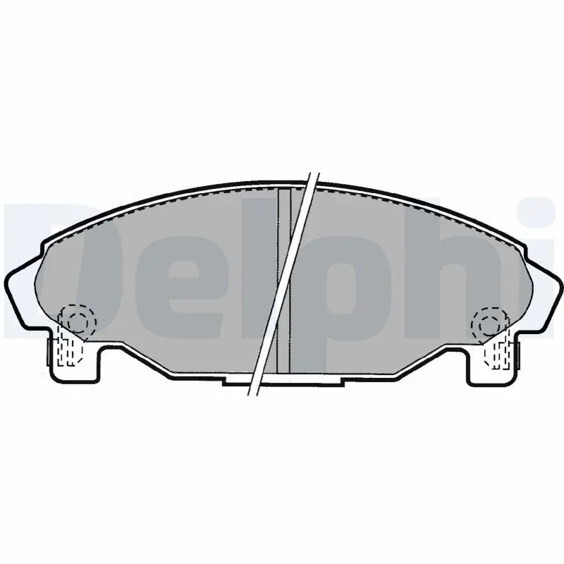 Handler.Part Brake pad set, disc brake DELPHI LP1064 1