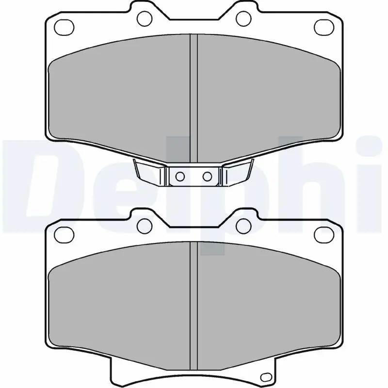 Handler.Part Brake pad set, disc brake DELPHI LP1070 1