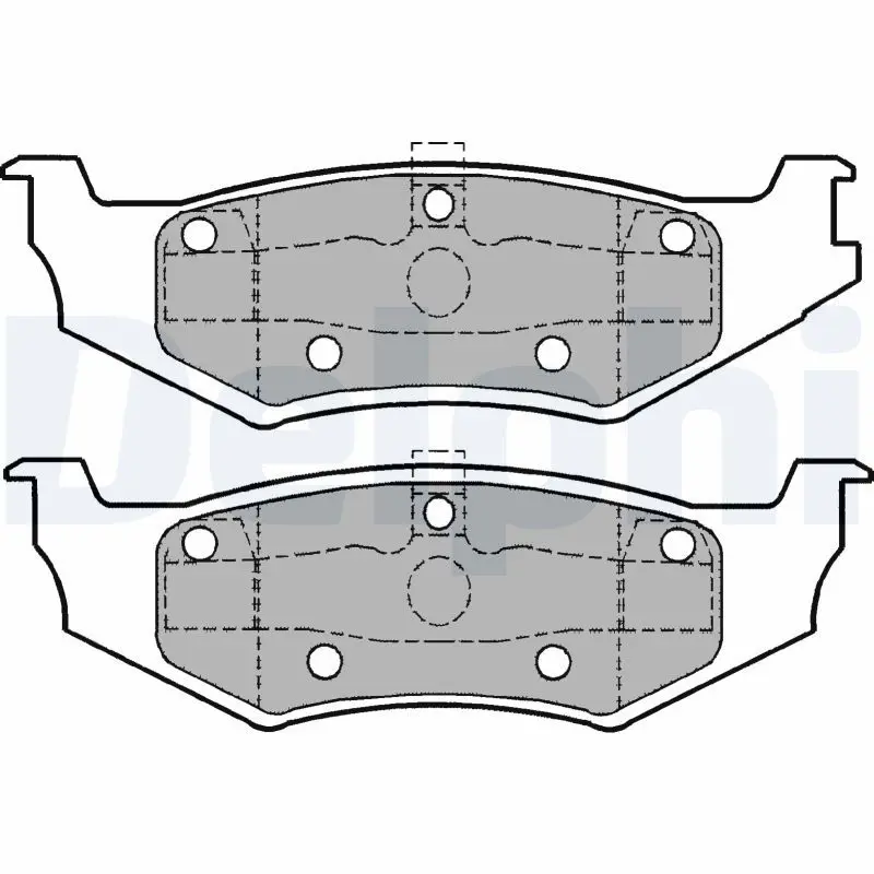 Handler.Part Brake pad set, disc brake DELPHI LP1162 1