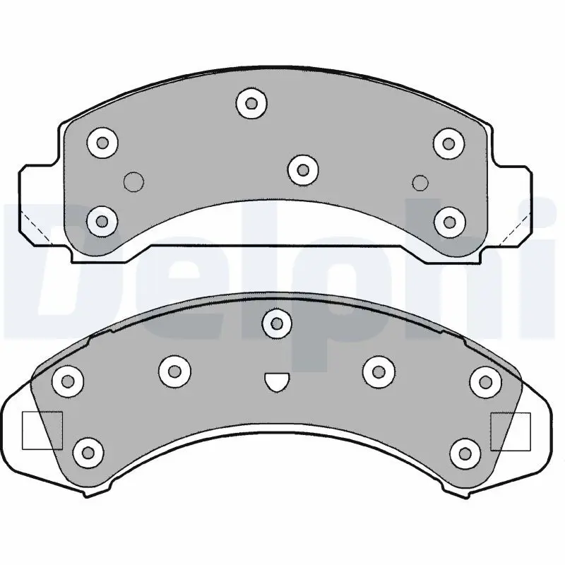 Handler.Part Brake pad set, disc brake DELPHI LP1176 1